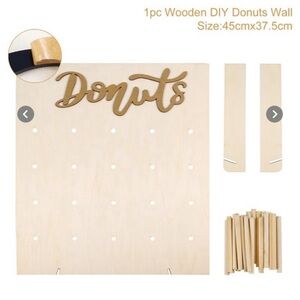 Small donut wall(20 donuts) and 3 donut stands.